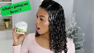 NEW Garnier Fructis Curl Treat Line First Impression  Day 2 Hair [upl. by Ainnet]