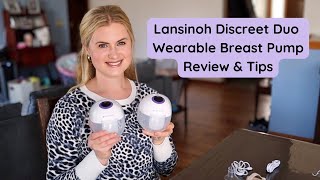 Lansinoh Discreet Duo Wearable Breast Pump Review amp Tips [upl. by Chui375]