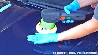 AUTO POLIEREN mit EXZENTER POLIERMASCHINE  KOCH CHEMIE SYSTEM Anleitung  How To Polish a Car [upl. by Yerhcaz520]