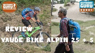 Review Vaude Bike Alpin 255 rugzak [upl. by Eigriv602]