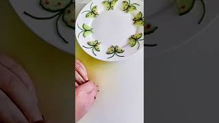 Cooking Decoration Ideas vol55  Make Butterfly using Cucumber cooking platingfood easyrecipe [upl. by Lunn]