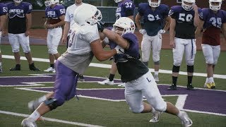 2019 Linfield College Football Fall Camp practice highlight [upl. by Troy570]