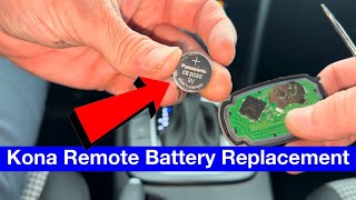 Hyundai Kona Remote Key Fob Battery Replacement [upl. by Minette754]