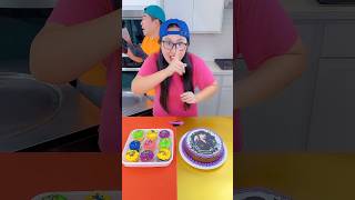 Wednesday Addams cake vs Egg ice cream challenge🍨 funny by Ethan Funny Family [upl. by Eanom]