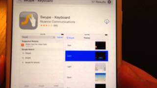 Swype Alternative Keyboard Setup  iPhone 6 Plus [upl. by Alexandr]