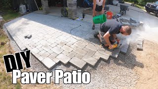 How to Build a Paver Patio Like a PRO Start to Finish [upl. by Lleunamme]