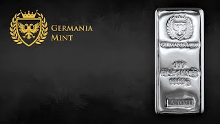 GERMANIA MINT 2021 SILVER CAST BAR 1000 G [upl. by Eissoj]