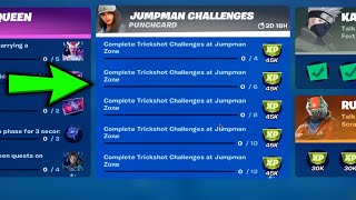 How to Complete Trickshot Challenges at Jumpman Zone [upl. by Tahmosh]