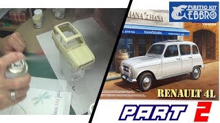 EP  2►RENAULT 4L  EBBRO ◄ Maquette voiture 124 [upl. by Haimes]