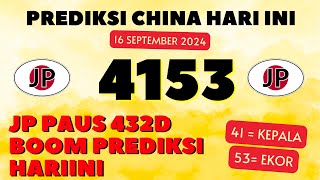 PREDIKSI CHINA 16 SEPTEMBER 2024  BOCORAN TOGEL HARI INI  RUMUS CHINA JITU [upl. by Mirabella]