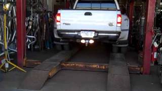 Ford F350 Diesel W Magnaflow Muffler amp 2 Four Inch Mandrel Bent Tail Pipes [upl. by Gae76]