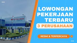 Lowongan Kerja 3 Perusahaan Terbaru  Februari 2024 [upl. by Tilagram]