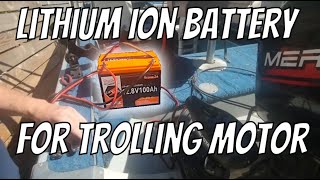 12v 100ah Lithium Battery for Trolling Motor  LiPuls LiFePO4 vs SLA Everstart Maxx Charging [upl. by Anika178]