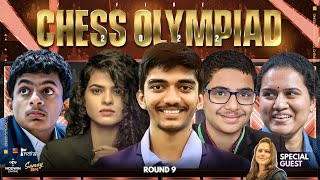 Chess Olympiad Round 9  Live Commentary हिन्दी विश्लेषण  Special Guest  GM Judit Polgar [upl. by Aelram741]