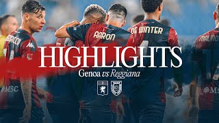 GENOA 10 REGGIANA  HIGHLIGHTS  COPPA ITALIA FRECCIAROSSA 2425 [upl. by Hamrnand209]