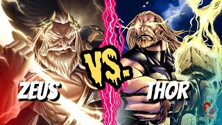 Zeus vs Thor O Combate Épico entre Olimpo e Asgard [upl. by Cand65]