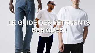 LES VÊTEMENTS HOMME BASIQUES À AVOIR ABSOLUMENT [upl. by Sivrahc714]