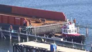 Point Hope Shipyard Barge Dry Docking [upl. by Derraj]