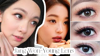 IVE Jang Wonyoung Contact LensHapa Kristin OneampOnly KristinSecretive Kristin Close Up And Review [upl. by Hanny]