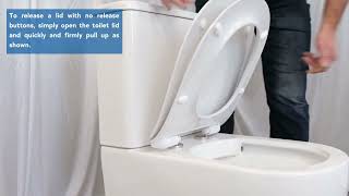 How to release 3 different types of toilet seats [upl. by Acissj]