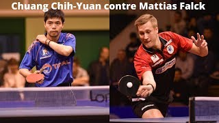 Chuang ChihYuan contre Mattias Falck [upl. by Notgnirra]