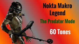 Nokta Makro Legend  The Predator Mode  6” Coil  Settings  Metal Detecting Treasure Hunting Tips [upl. by Aicatsan]