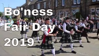 Bo’ness Fair day bands 2019 [upl. by Auqined]