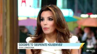 Eva Longoria talks Desperate Housewives on Good Morning America 271011 [upl. by Noemys727]