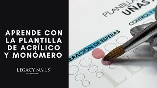 Aprende con la plantilla de acrílico y monómero  LEGACY NAILS [upl. by Paley959]