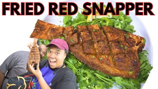 SUPER EASY Deep Fried Whole Red Snapper Recipe  Ready in 10 minutes [upl. by Yllek736]