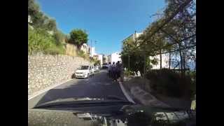 Driving Praiano on the Amalfi Coast [upl. by Adnilec]