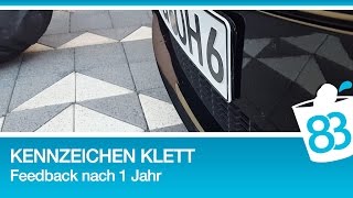 Kennzeichen mit Klett befestigen Feedback nach 1 Jahr  Fastech Klettband 83metoo [upl. by Etta]