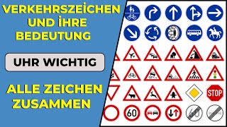 Verkehrsschilder  Verkehrszeichen und ihre Bedeutung  Schnell Lernen [upl. by Lombardi]