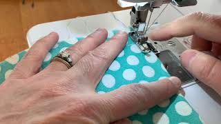 How to use an overlock foot [upl. by Ellednek602]