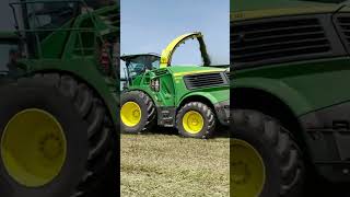 John Deere 9700i SelfPropeller Forage Harvester with a 46R head johndeere rands wi alfalfa [upl. by Nalniuq]