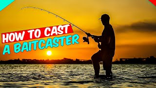 How to Cast a Baitcaster For beginners [upl. by Acinorej]