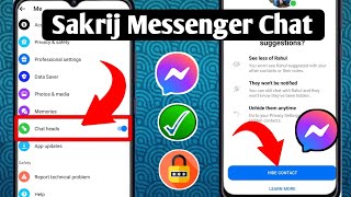 Kako sakriti Messenger Chat  Cijeli vodič 2024  Sakrij Kontakt Messenger Chat [upl. by Anilejna]