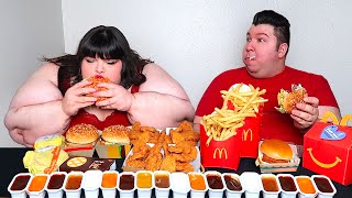 Massive McDonalds Feast With Hungry Fat Chick • MUKBANG [upl. by Krum]