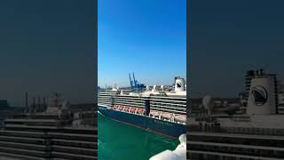 Holland America Oosterdam Leaving Rome hollandamerica travel cruise [upl. by Cowan]