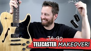 Creating the Ultimate P90 Tele  Thinline Telecaster Makeover [upl. by Nelyak]