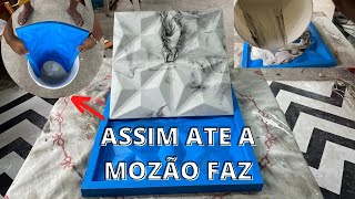 Como Fazer Placas de Gesso 3D por menos de 2 Reais a peça ganhe dinheiro com isso [upl. by Irbmac]