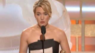 Kate Winslet Wins Best Supporting Actress Motion Picture Drama  Golden Globes 2009 [upl. by Seyer972]