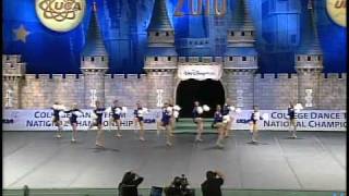 UDA College Nationals 2010 University of Memphis Div 1A Pom 2nd place [upl. by Nybor873]