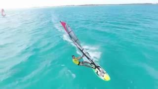 Beautiful Bonaire Windsurfing  drone footage [upl. by Magill]