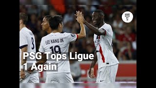 Paris SaintGermain Clear at Top of Ligue 1 After Beating Lille [upl. by Windy516]