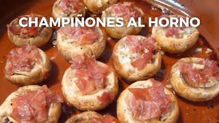 Champiñones al horno  Receta fácil y económica  Muy ricos [upl. by Wolfgang]