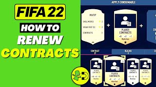 FIFA 22 How to Renew Contracts Ultimate Team [upl. by Eelnayr289]