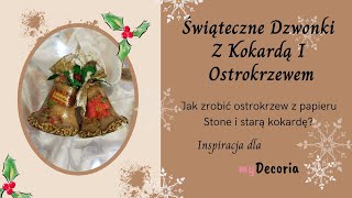 Jak zrobić Metalowe Dzwonki Ze Styropianu decoupage stare tutorial [upl. by Ecinerev836]