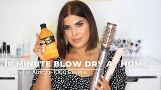 10 MINUTE BLOW DRY AT HOME  Babyliss Air Style 1000 Review [upl. by Fanchie]