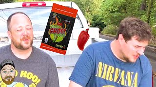 Ghost Pepper Gummy Cherry Candy  Scoville Euphoria Vans World vanlife [upl. by Isnam]